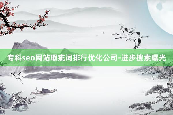 专科seo网站瑕疵词排行优化公司-进步搜索曝光
